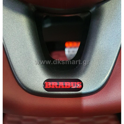 BRABUS ΣΗΜΑ ΓΙΑ ΤΙΜΟΝΙ ΜΑΥΡΟ ΚΟΚΚΙΝΟ